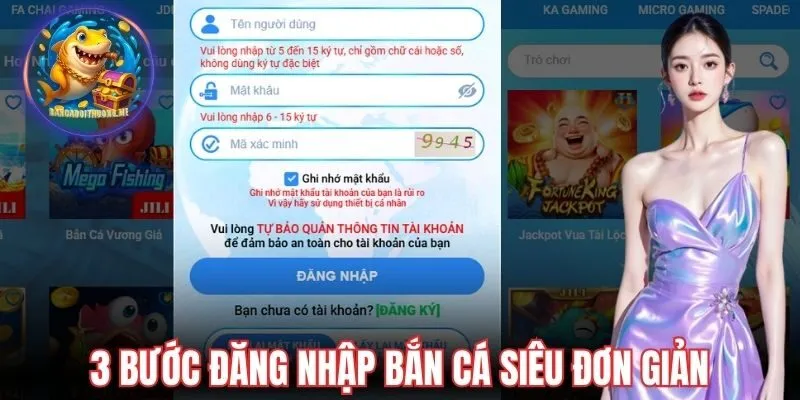 3 bước đăng nhập bắn cá siêu đơn giản